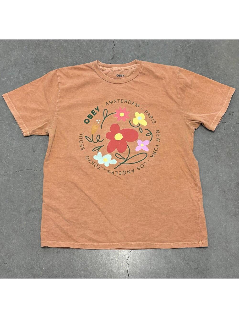 OBEY Floral T Shirt